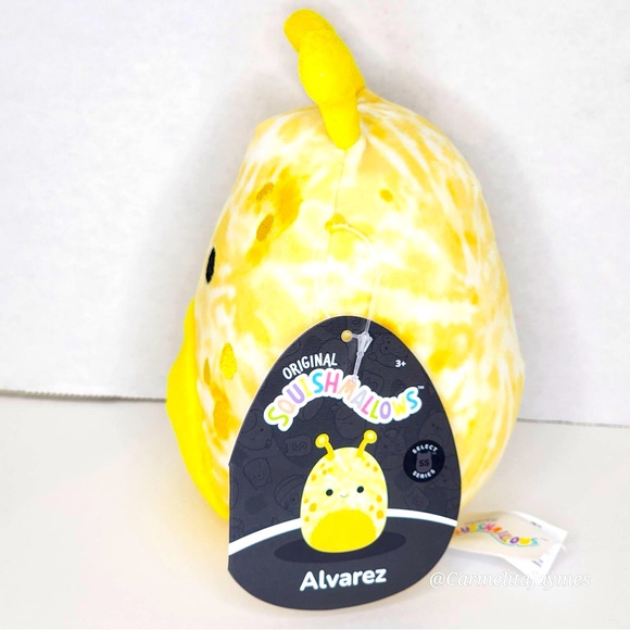 🖤 ALVAREZ 👽 Yellow Cryptid Alien SELECT SERIES Original Squishmallow Kellytoy - Picture 3 of 9
